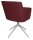 Topstar Besuchersessel SFH 1.0 bordeaux edelstahl, Optik matt Stoff 58,0 x 66,0 x 87,0 - 90,0 cm, 1 St.