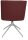 Topstar Besuchersessel SFH 1.0 bordeaux edelstahl, Optik matt Stoff 58,0 x 66,0 x 87,0 - 90,0 cm, 1 St.