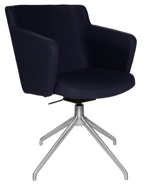 Topstar Besuchersessel SFH 1.0 dunkelblau edelstahl, Optik matt Stoff 58,0 x 66,0 x 87,0 - 90,0 cm, 1 St.