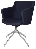 Topstar Besuchersessel SFH 1.0 dunkelblau edelstahl, Optik matt Stoff 58,0 x 66,0 x 87,0 - 90,0 cm, 1 St.