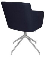Topstar Besuchersessel SFH 1.0 dunkelblau edelstahl, Optik matt Stoff 58,0 x 66,0 x 87,0 - 90,0 cm, 1 St.