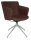 Topstar Besuchersessel SFH 1.0 dunkelbraun edelstahl, Optik matt Stoff 58,0 x 66,0 x 87,0 - 90,0 cm, 1 St.