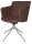 Topstar Besuchersessel SFH 1.0 dunkelbraun edelstahl, Optik matt Stoff 58,0 x 66,0 x 87,0 - 90,0 cm, 1 St.