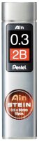 Pentel Ain Stein C273 Feinminen-Bleistiftminen schwarz 2B...