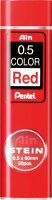 Pentel Ain STEIN C275-RD Feinminen-Bleistiftminen rot 0,5...