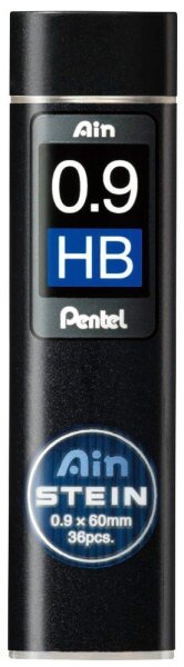 Pentel Ain Stein C279 Feinminen-Bleistiftminen schwarz HB 0,9 mm, 36 St.