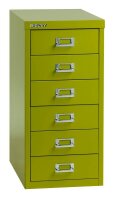 BISLEY MultiDrawer™ L296 Schubladenschrank grün 6 Schubladen 27,8 x 38,0 x 59,0 cm, 1 St.