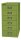 BISLEY MultiDrawer™ L296 Schubladenschrank grün 6 Schubladen 27,8 x 38,0 x 59,0 cm, 1 St.