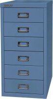 BISLEY MultiDrawer™ L296 Schubladenschrank blau 6 Schubladen 27,8 x 38,0 x 59,0 cm, 1 St.
