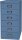 BISLEY MultiDrawer™ L296 Schubladenschrank blau 6 Schubladen 27,8 x 38,0 x 59,0 cm, 1 St.
