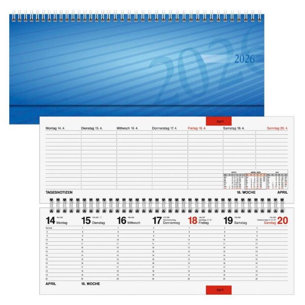 rido idé Tischquerkalender 2026, 1 St.  ( 5136102306 )