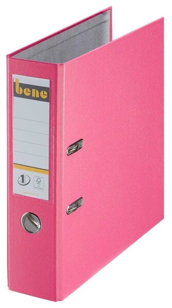 bene No.1 Power Ordner rosa Kunststoff 8,0 cm DIN A4, 1 St.