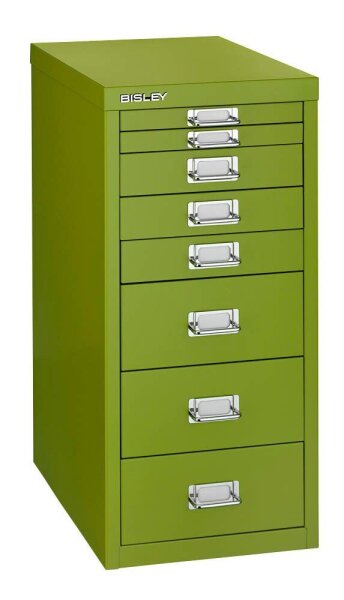 BISLEY MultiDrawer™ L298 Schubladenschrank grün 8 Schubladen 27,8 x 38,0 x 59,0 cm, 1 St.