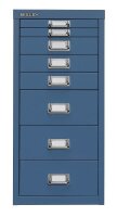 BISLEY MultiDrawer™ L298 Schubladenschrank blau 8...
