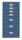 BISLEY MultiDrawer™ L298 Schubladenschrank blau 8 Schubladen 27,8 x 38,0 x 59,0 cm, 1 St.