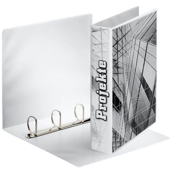 Esselte Präsentationsringbücher 4-Ringe weiß 6,2 cm DIN A4, 10 St.