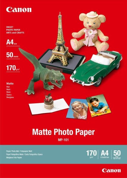Canon Fotopapier MP-101 DIN A4 matt 170 g/qm 50 Blatt
