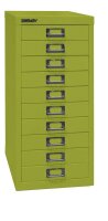 BISLEY MultiDrawer™ L2910 Schubladenschrank grün 10 Schubladen 27,8 x 38,0 x 59,0 cm, 1 St.