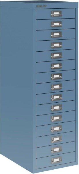 BISLEY MultiDrawer™ L3915 Schubladenschrank blau 15 Schubladen 27,8 x 38,0 x 85,7 cm, 1 St.
