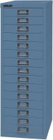 BISLEY MultiDrawer™ L3915 Schubladenschrank blau 15 Schubladen 27,8 x 38,0 x 85,7 cm, 1 St.