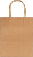 folia Papier-Tragetaschen M braun 18,0 x 21,0 cm, 20 St.