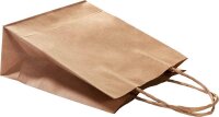 folia Papier-Tragetaschen M braun 18,0 x 21,0 cm, 20 St.