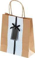 folia Papier-Tragetaschen M braun 18,0 x 21,0 cm, 20 St.