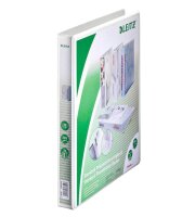 LEITZ Präsentationsringbücher 2-Ringe weiß 3,7 cm DIN A4, 6 St.