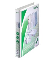 LEITZ Präsentationsringbücher 4-Ringe weiß 4,4 cm DIN A4, 6 St.