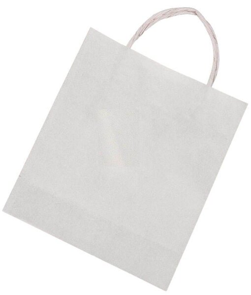 folia Papier-Tragetaschen M weiß 18,0 x 21,0 cm, 20 St.