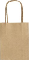 folia Papier-Tragetaschen S braun 12,5 x 15,0 cm, 20 St.