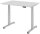 HAMMERBACHER XDSM12 elektrisch höhenverstellbarer Schreibtisch lichtgrau rechteckig, T-Fuß-Gestell silber 120,0 x 80,0 cm