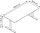 HAMMERBACHER XMST19 elektrisch höhenverstellbarer Schreibtisch lichtgrau rechteckig, T-Fuß-Gestell silber 180,0 x 80,0 cm