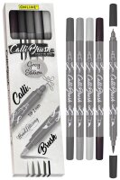 ONLINE® Calli.Brush Double Grey Brush-Pens...