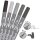 ONLINE® Calli.Brush Double Grey Brush-Pens farbsortiert, 5 St.