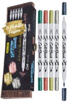 ONLINE® Calli.Brush Double Metallic Brush-Pens...
