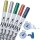 ONLINE® Calli.Brush Double Metallic Brush-Pens farbsortiert, 5 St.