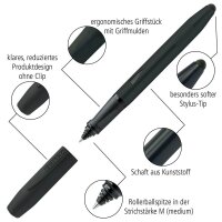 ONLINE® Nero Tintenroller schwarz 0,5 mm, Schreibfarbe: blau, 1 St.