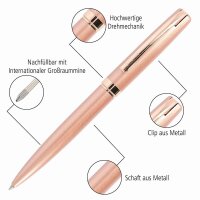 ONLINE® Kugelschreiber Rose rosegold, Schreibfarbe: schwarz, 1 St.