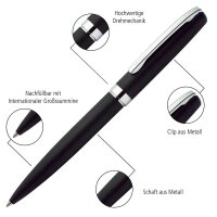 ONLINE® Kugelschreiber Black schwarz, Schreibfarbe: schwarz, 1 St.