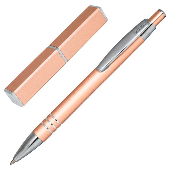 ONLINE® Kugelschreiber Rosegold rosegold, Schreibfarbe: schwarz, 1 St.  (  )
