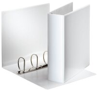 Esselte Präsentationsringbuch 4-Ringe weiß 8,5...