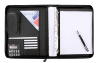 Alassio Ringbuchmappe REGGIO Lederimitat DIN A4 schwarz