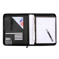 Alassio Ringbuchmappe REGGIO Lederimitat DIN A4 schwarz