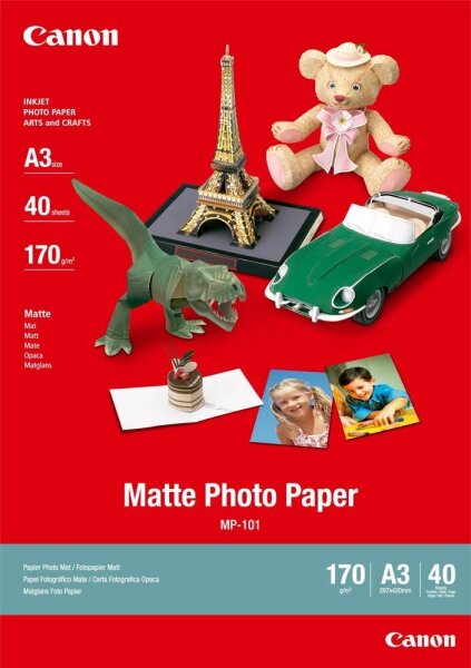 Canon Fotopapier MP-101 DIN A3 matt 170 g/qm 40 Blatt