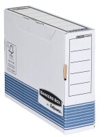 Bankers Box Archivboxen Bankers Box weiß/blau 8,0 x 26,5 x 32,7 cm, 10 St.