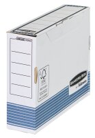Bankers Box Archivboxen Bankers Box weiß/blau 8,0 x 26,5 x 32,7 cm, 10 St.