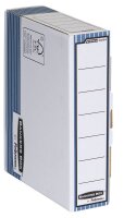 Bankers Box Archivboxen Bankers Box weiß/blau 8,0 x 26,5 x 32,7 cm, 10 St.