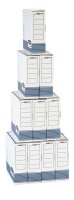 Bankers Box Archivboxen Bankers Box weiß/blau 8,0 x 26,5 x 32,7 cm, 10 St.