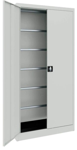 mauser Stahlschrank 790059A0 lichtgrau keine Fachböden 95,0 x 42,0 x 195,0 cm, aufgebaut, 1 St.